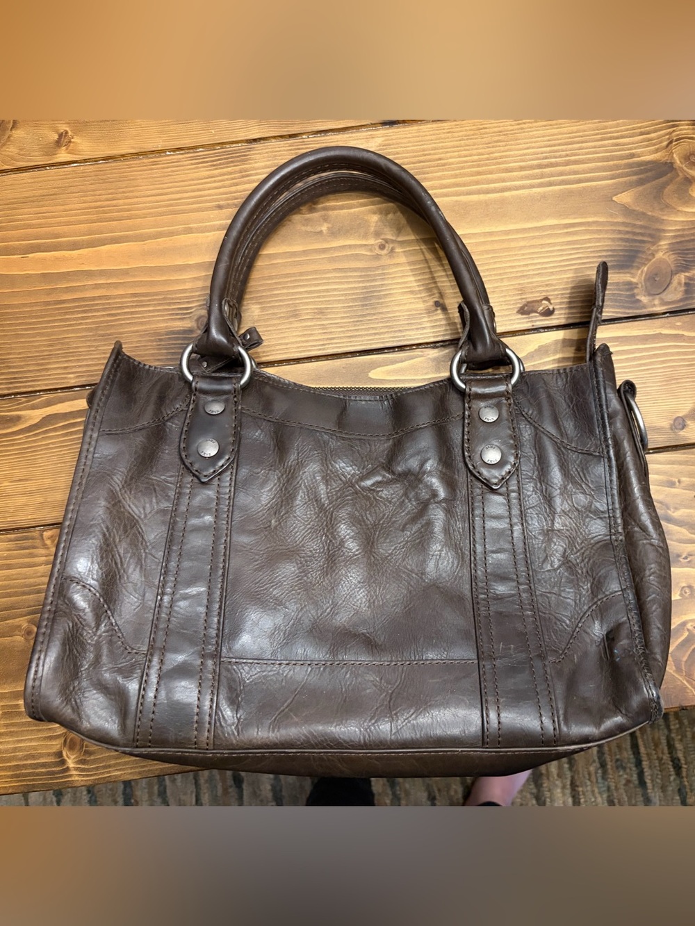NWT FRYE Melissa Satchel Slate